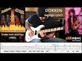 Dokken unchain the night george lynch guitar solo with tab