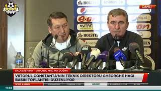 Galatasaray - Viitorul Constanta Maçı Öncesi Hagi Basın Toplantısı