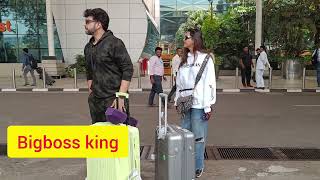 Karan Kundra Tejasswi Prakash Capture Together At Mumbai Airport