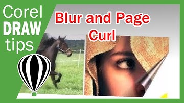 Blur and Page Curl Effect in CorelDraw