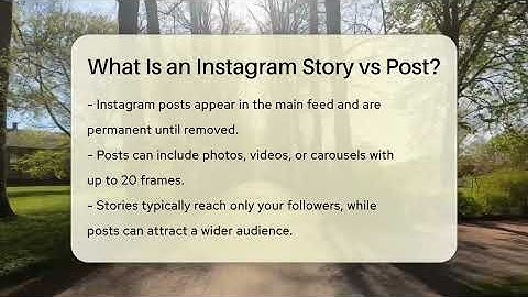 What Is an Instagram Story vs Post? - Everyday-Networking