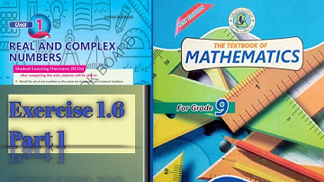 Exercise 1.6|  Real and complex numbers| class 9 | sindh board