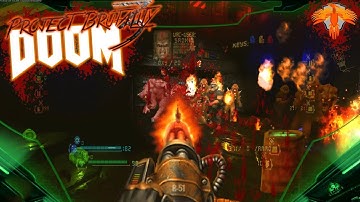 Doom Project Brutality - Enhanced Episode 1 / E1M6 - Rip and Tear Gameplay!