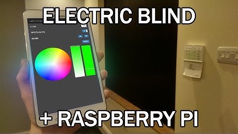 Motorised Blackout Blind Controlled by Web GUI on Raspberry Pi