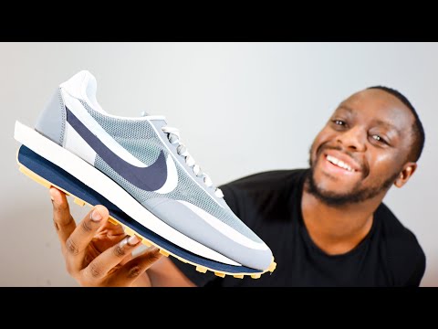靴 CLOT Sacai Nike Waffle Obsidian Grey DH3114-001 CLOT x Sacai x Nike LD Waffle Grey Obsidian Cool