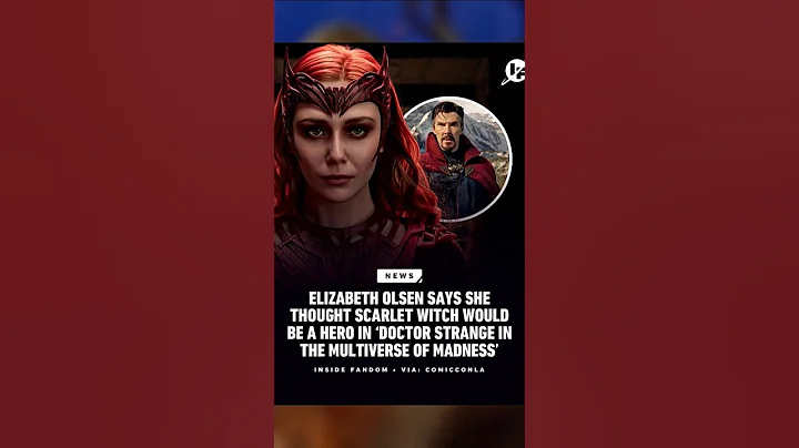 Elizabeth Olsen Didn’t Know Scarlet Witch Was the Villain in Doctor Strange 2! 😱 #wanda  #shorts