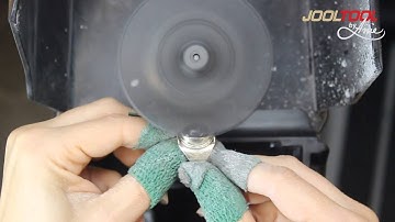 Scratch removal and polishing of Stones while in the Setting (on the Jooltool X)