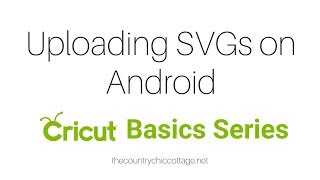 Uploading an SVG on the Cricut Android App screenshot 1