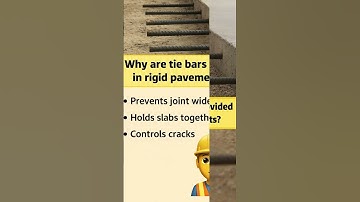Tie Bars in Rigid Pavements | Role, Design & Site Execution | Civil Engineering