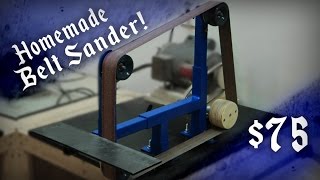 Homemade 2x72 Belt Sander ($75* Cheapest steel design?) This build has been a two month process, it is finally nearing completion. $95 for all the materials, $20 for the electric motor.