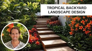 Concept Design - Tropical Backyard Landscape