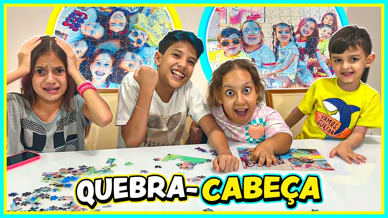 Desafio do Quebra-Cabeça de YOUTUBERS | Youtubers` PUZZLE - Crescendo com JP
