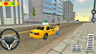 Modern Taxi Car Simulator Game - 3D Car Simulator Driving - Taxi Yellow Car Racing Game screenshot 3