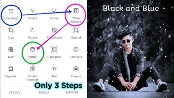 Snapseed - Just 3 steps Dark And Blue Effect edit easily ll Snapseed photo editing 2020