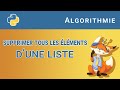 Algorithme  53 supprimer tous les lments dune liste python