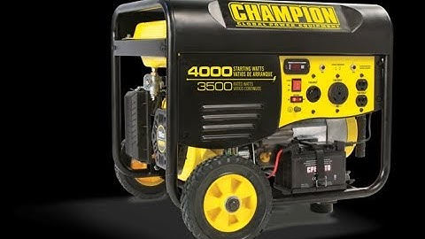 CHAMPION GENERATOR REPAIR (PART 1)