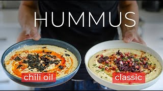 The Hummus fusion I NEVER KNEW I NEEDED | Traditional + Chili Oil Hummus Recipe!