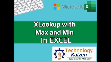 XLOOKUP with MAX and MIN Functions