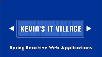 Introduction for Spring Reactive Web Applications