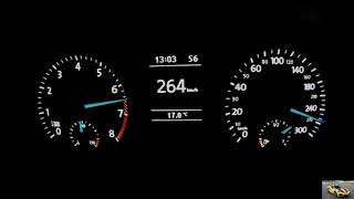 264 km\h Volkswagen Scirocco R Top Speed Acceleration on Autobahn