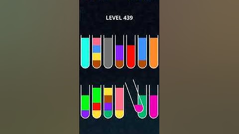 COLOR SORT PUZZLE LEVEL 439