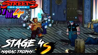 Stage 4 Hard Difficulty S Rank || STREETS OF RAGE 4 || Platinum Walkthrough Part 15 (FULL GAME)