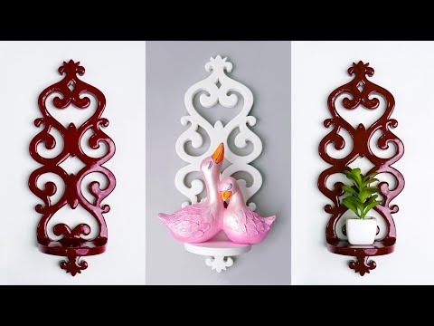 Cement Wall Shelves Making || Easy wall hanging || Room Decor || Cement