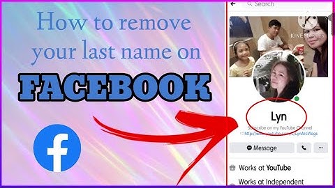 How To Remove last name on FACEBOOK | Easy Way