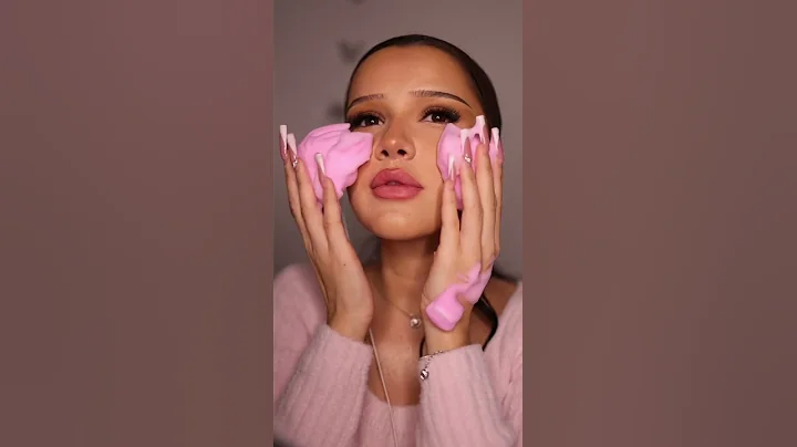 Nadina Ioana ASMR Face Cleanse With Bubbly Cleanser 🫧 #shorts