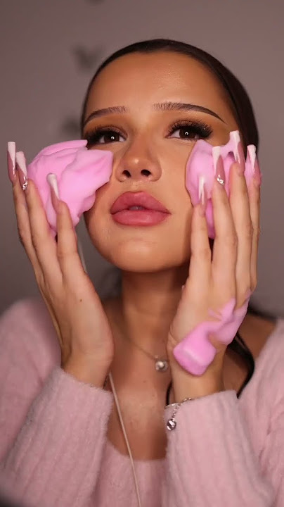 Nadina Ioana ASMR Face Cleanse With Bubbly Cleanser 🫧 #shorts