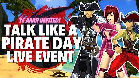 Talk Like a Pirate Day live event with @GOLDRAVEN