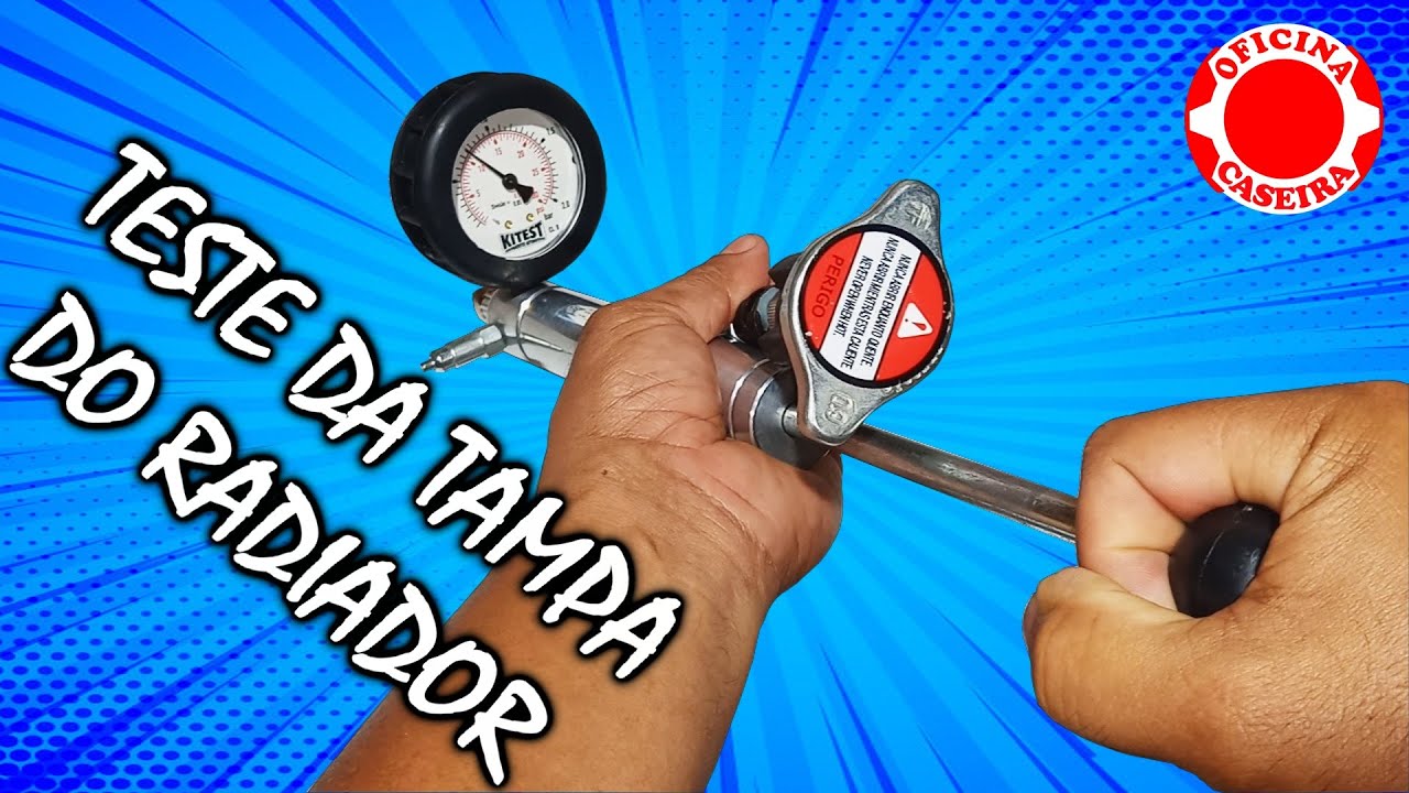 COMO TESTAR A TAMPA DO RADIADOR DO SISTEMA DE ARREFECIMENTO, TAMPA DO RESERVATÓRIO DE EXPANSÃO.