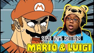 Mario & Luigi Super Anime Brothers by mashed | Animaion Reaction