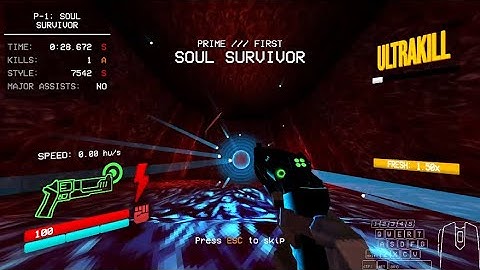 Speedrunning a random ultrakill level every day until i start hrt | Day 13 (P-1)