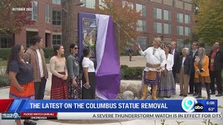 The latest on the Columbus statue removal
