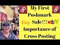 Poshmark My First Sale &amp; Importance of Cross Posting Your Listings