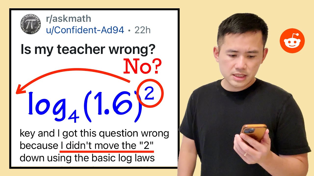 Is my math teacher wrong? Should I move the 2? Reddit algebra lograithm r/askmath