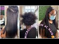 THE BEST MICROLINKS ON NATURAL 4C HAIR | Kinky Straight Itips| Hair & Install | Styled By Nickitta|