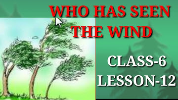 Who Has Seen The Wind, Class 6 lesson 12