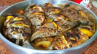 طريقه عمل دنيس مشوي بالزيت والليمون😋بطرقتي المميزه جدااا👌🐟🐬🦈