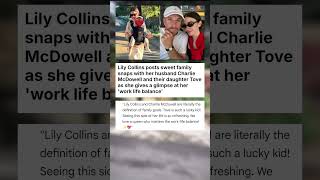 Celebrity Lily Collins posts sweet family snaps with her husband Charlie McDowell and their ... #celebrity Wealth
