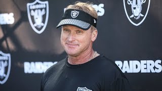 Raiders head coach jon gruden addresses the media on tuesday after day
1 of veteran minicamp. visit http://www.raiders.com for more. keep
up-to-date all t...