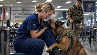 “Can I Sit Here” the SEAL Commander Asked—Then His K9 Recognized the Quiet Nurse