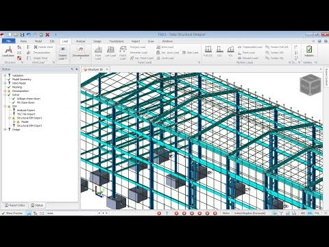 How to export Tekla Structures Model to Tekla Structural Designer