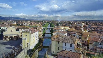 In volo con il drone in Toscana Volo15 Sjrc f11 pro 4k Ponte Buggianese