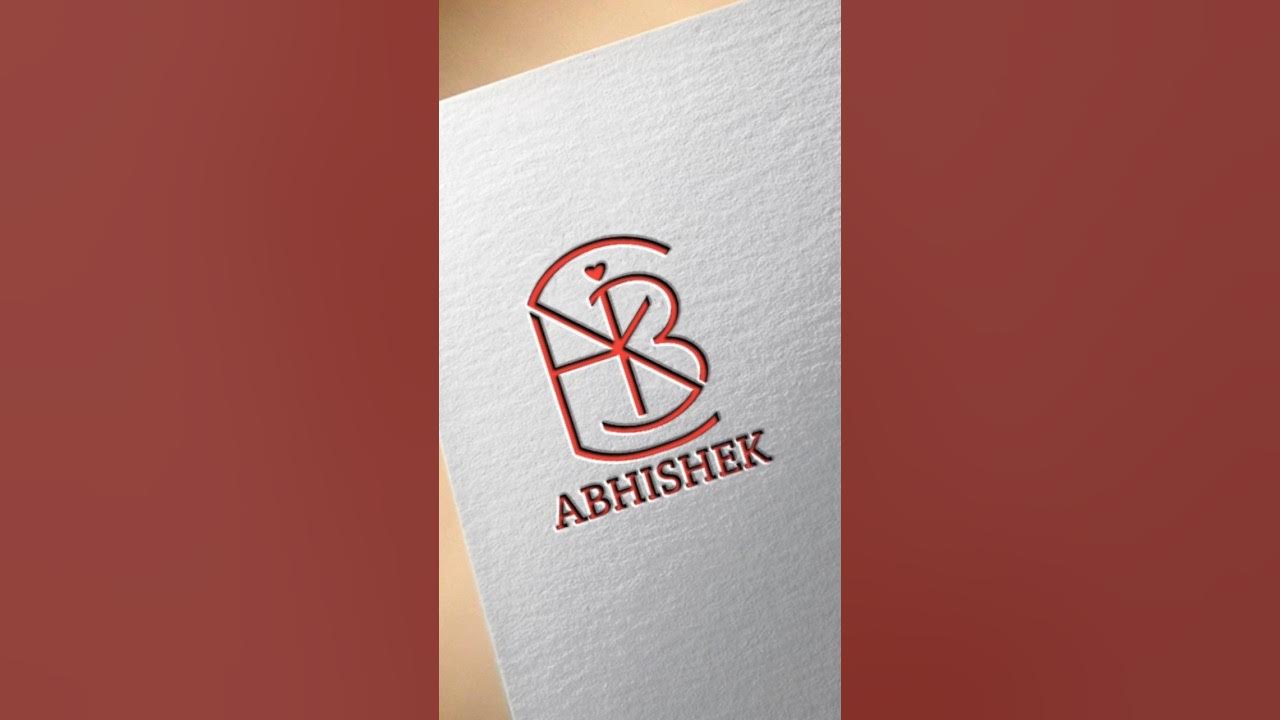 Abhishek name logo logodesign logoart virelshort virelvideo 