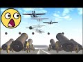 Planes vs cannons 1  beamngdrive crashes