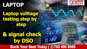 DSO Digital oscilloscope ! Laptop Motherboard Testing By DSO Laptop Repairing Course