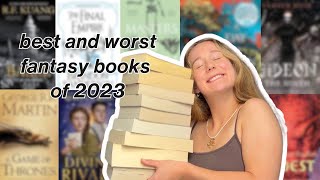 the best and worst fantasy books i read in 2023 (fantasy book recs)