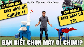 Máy Băm Cỏ Mới Nhất Có Thể Nghiền Cám Băm Cỏ Voi Chuyên Dụng